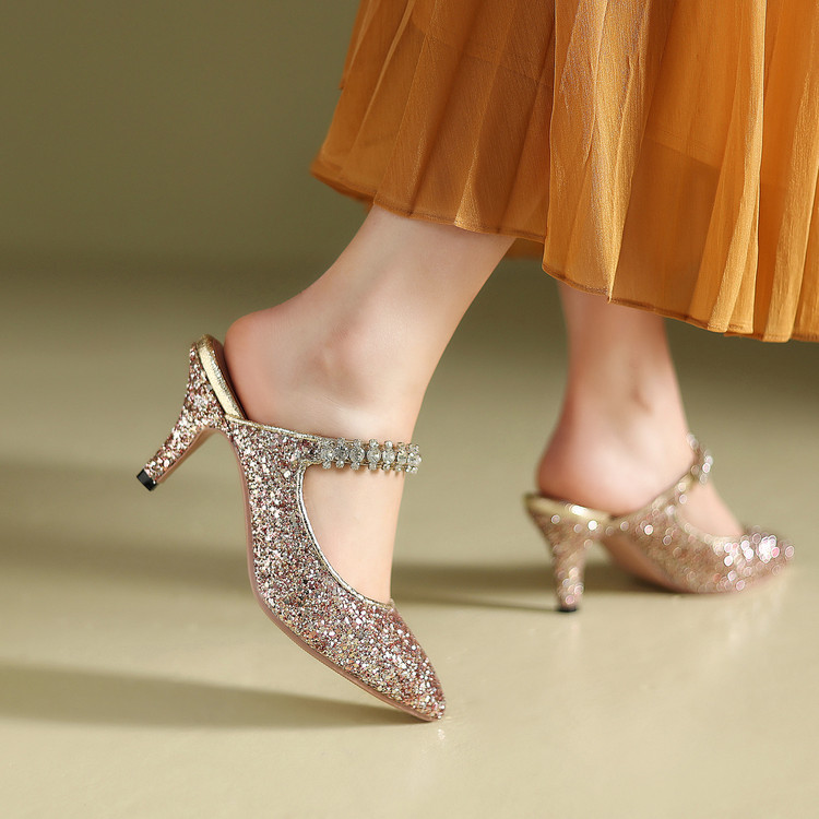 Women's Pointed Toe Stiletto Sandals